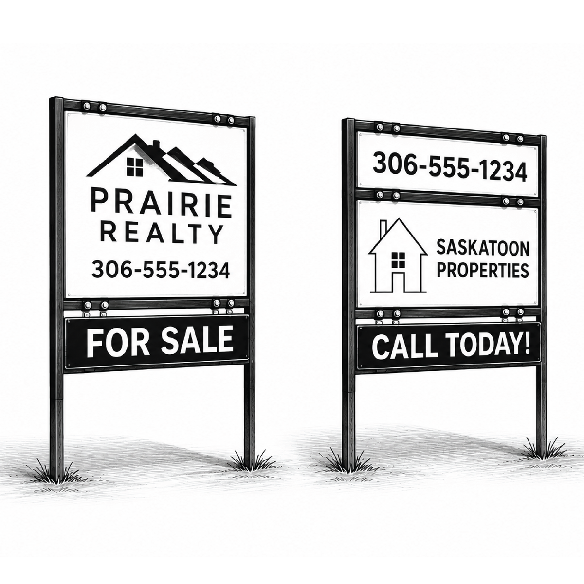 Custom Real Estate Signs Saskatoon